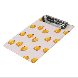 Mini Prancheta Padrão de cabeça de abóbora laranja