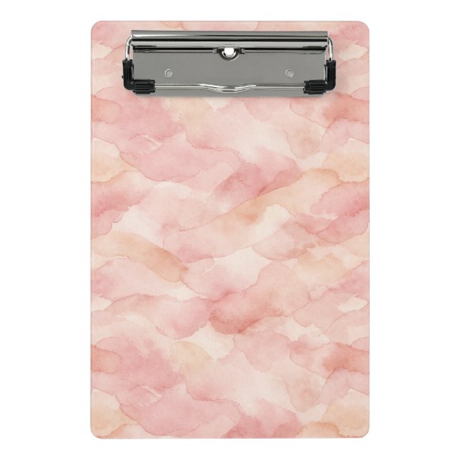 Mini Prancheta Padrão de Design Abstrato Moderno Rosa Suave (Frente)