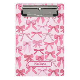 Mini Prancheta Padrão de laço rosa encantador