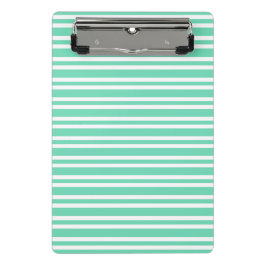 Mini Prancheta Padrão de Listras Brancas Aquamarine