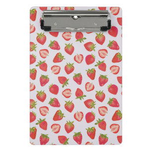 Mini Prancheta Padrão de Morango de Verão