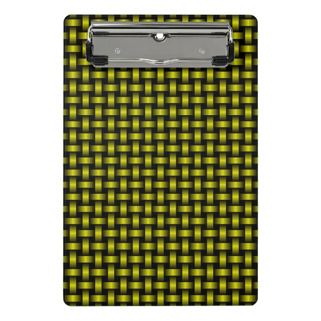 Mini Prancheta Padrão de Onda Preta Amarelo (Frente)