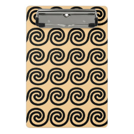 Mini Prancheta Padrão de Ondas-Chave Gregas Meander Brown