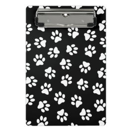 Mini Prancheta Padrão De Patas, Patas Cachorros, Patas Brancas