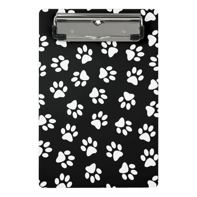 Mini Prancheta Padrão De Patas, Patas Cachorros, Patas Brancas (Frente)