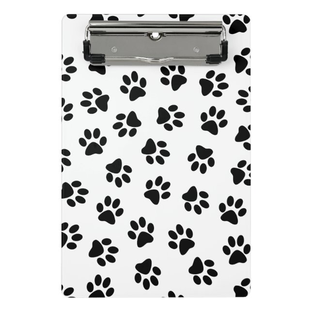 Mini Prancheta Padrão De Patas, Patas Cachorros, Patas Negras (Frente)