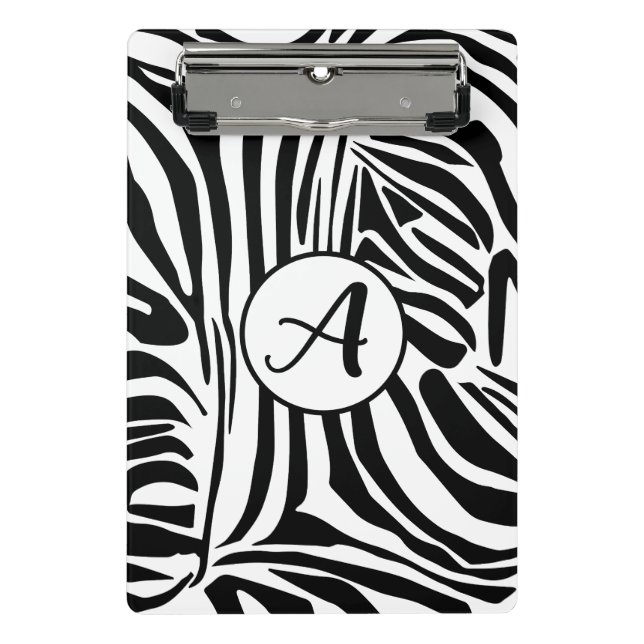 Mini Prancheta Padrão de Zebra (Frente)