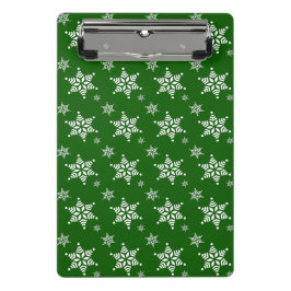 Mini Prancheta Padrão do Floco de Neve, Flocos de Neve Brancos, N