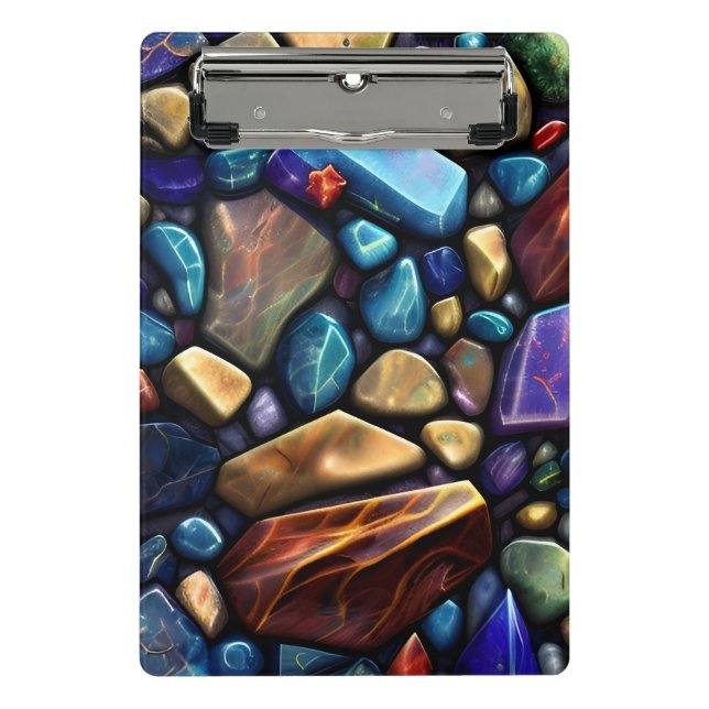 Mini Prancheta Padrão do mosaico da pedra colorida (Frente)