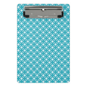 Mini Prancheta Padrão Gingham de Grade e Estrelas