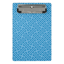 Mini Prancheta Padrão Sayagata, japonês, azul e azul-bebê