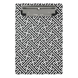 Mini Prancheta Padrão Sayagata, japonês, preto e branco