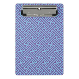 Mini Prancheta Padrão Sayagata, japonês, roxo e azul