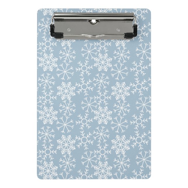 Mini Prancheta PADRÃO SNOWFLAKS de inverno e suas ideias (Frente)