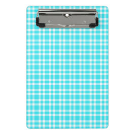 Mini Prancheta Padrão Xadrez Azul Branco