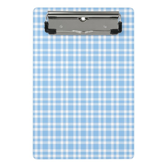 Mini Prancheta Padrão Xadrez Azul Branco (Frente)
