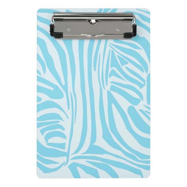 Mini Prancheta Padrão Zebra Azul (Frente)