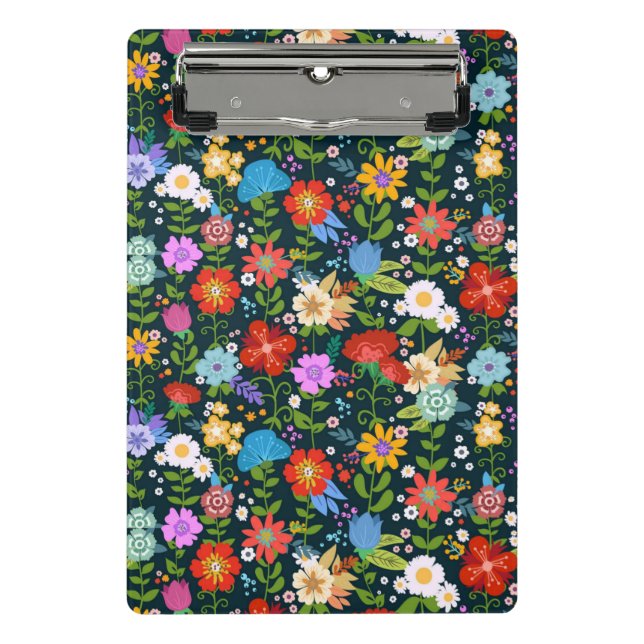 Mini Prancheta Padrões de flores sem costura pontiagudas-13554 (Frente)