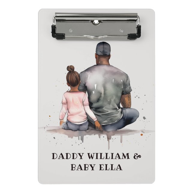 Mini Prancheta Pai Negro e Filha Bond (4) (Frente)