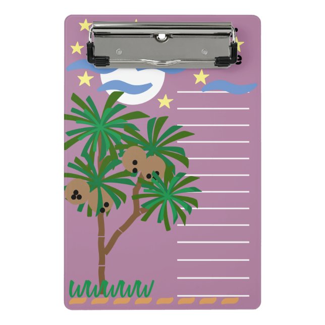 Mini Prancheta Papel de carta "Símbolos Abstrato" (Frente)