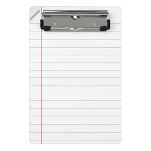 Mini Prancheta Papel de notebook vinculado com miniárea de trans