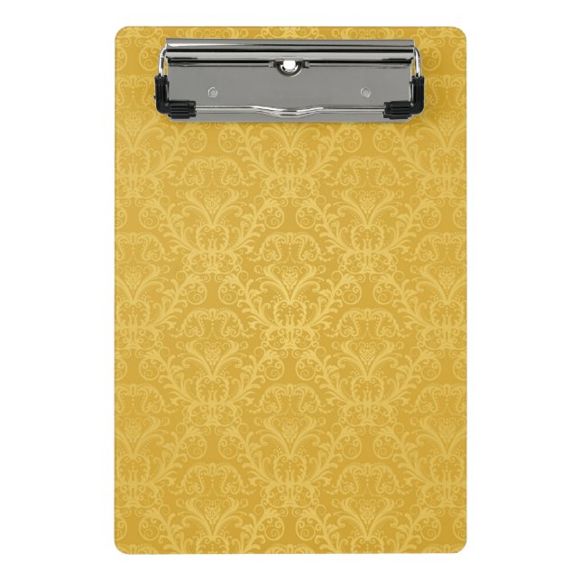 Mini Prancheta Papel de parede floral dourado luxuoso (Frente)