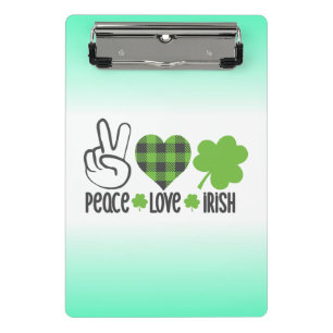 Mini Prancheta Peace Love Irish-60682