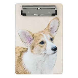 Mini Prancheta Pembroke Welsh Corgi - Pintura Original para Cacho