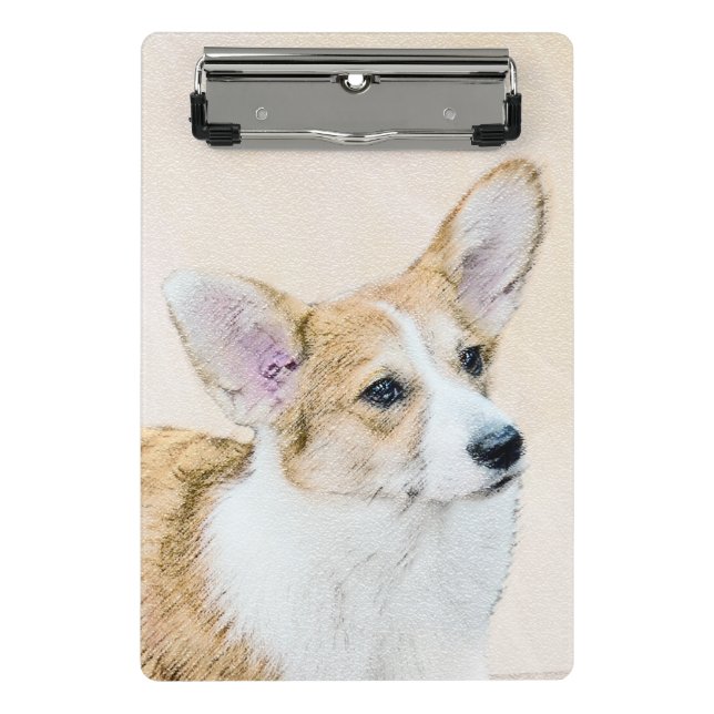 Mini Prancheta Pembroke Welsh Corgi - Pintura Original para Cacho (Frente)