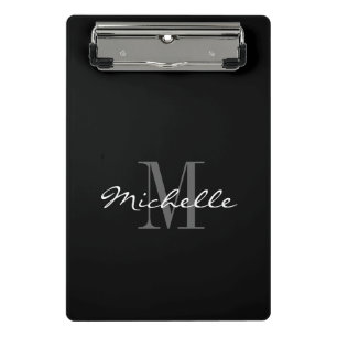 Mini prancheta personalizada com monograma elegant