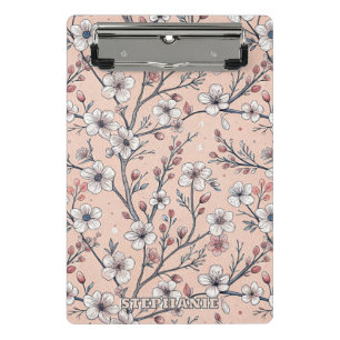 Mini Prancheta Pink Cherry Blossom Sakura Padrão a Rosa (1)