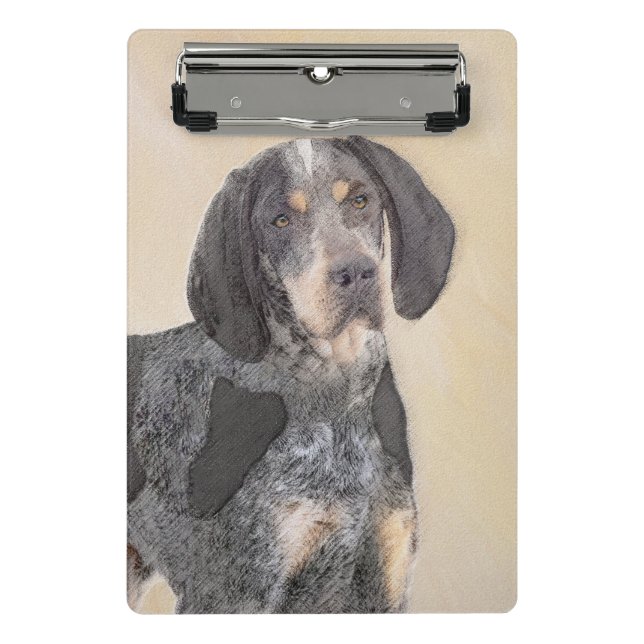 Mini Prancheta Pintura de Connhound Bluetick - Cachorro Original  (Frente)