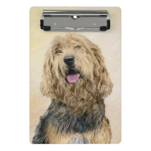 Mini Prancheta Pintura De Otterhound - Arte De Cão Original Boni