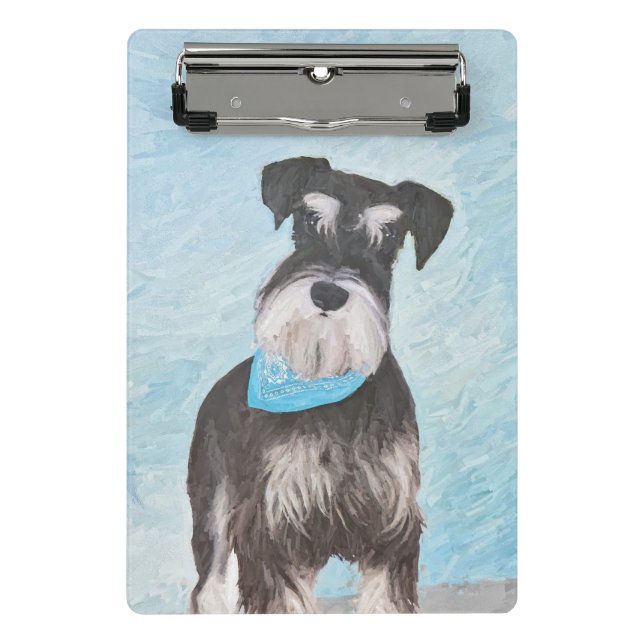 Mini Prancheta Pintura de Schnauzer (Miniatura) - Cachorro Origin (Frente)
