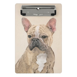 Mini Prancheta Pintura em Bulldog Francês (Sable) - Pintura Origi