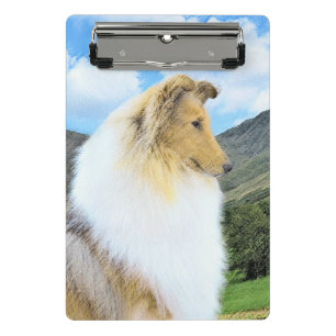 Mini Prancheta Pintura em Collie, em Montanhas (Rough) - Arte Can