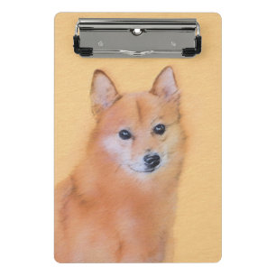 Mini Prancheta Pintura em Spitz Finlandês - Arte Cachorosa Origi