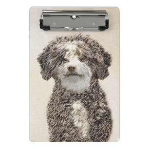 Mini Prancheta Pintura Espanhola de Cão-de-Água - Arte Cão Ori