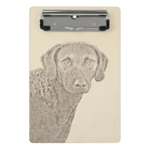 Mini Prancheta Pintura Original para Cão na Baía de Chesapeake Re