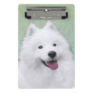 Mini Prancheta Pintura Samoyed - Arte Cachorra Original