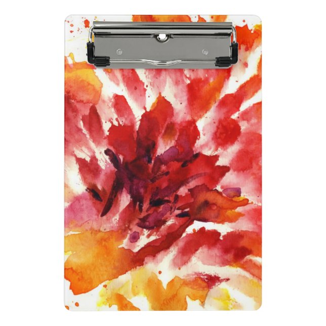 Mini Prancheta Pinturas florais abstratas 5 da aguarela (Frente)
