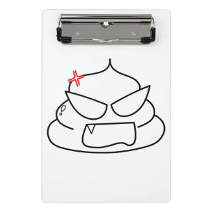 Mini Prancheta Poop zangado - Brootsch, o PooPoo