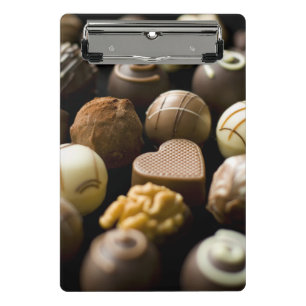 Mini Prancheta Pralines deliciosos do chocolate