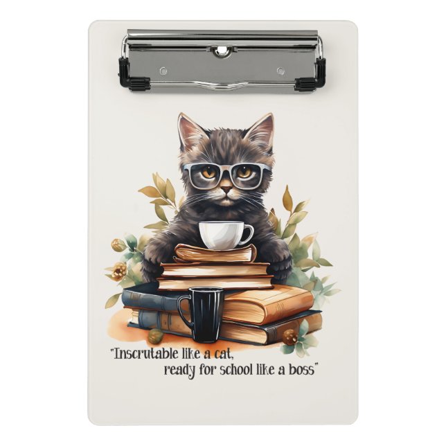 Mini Prancheta Pronto Para A Escola Como Um Chefe (Frente)