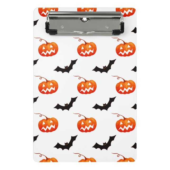 Mini Prancheta Pumpkins e Morcegos, Truque ou Tratar, Boo (Frente)