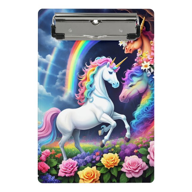 Mini Prancheta Rainbow Unicorn One (Frente)