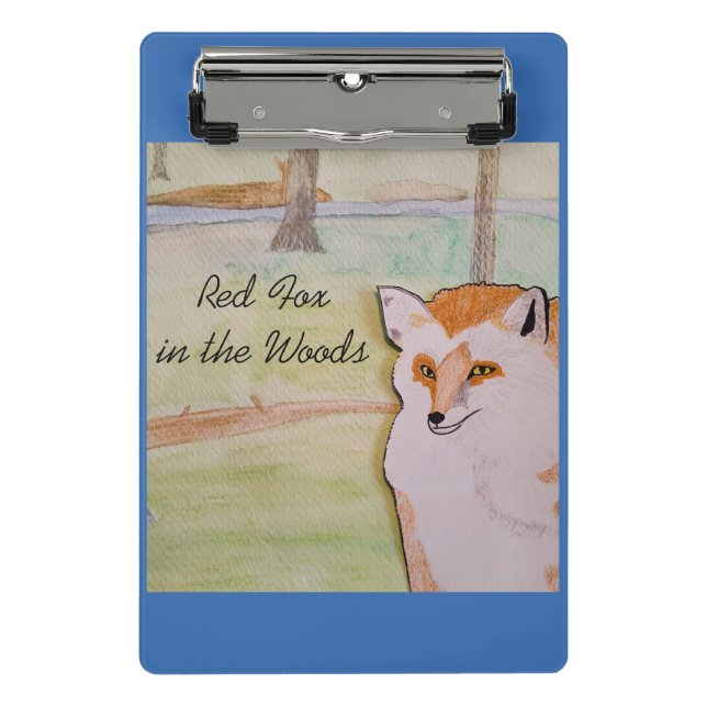 Mini Prancheta Raposa Vermelha na Floresta (Frente)