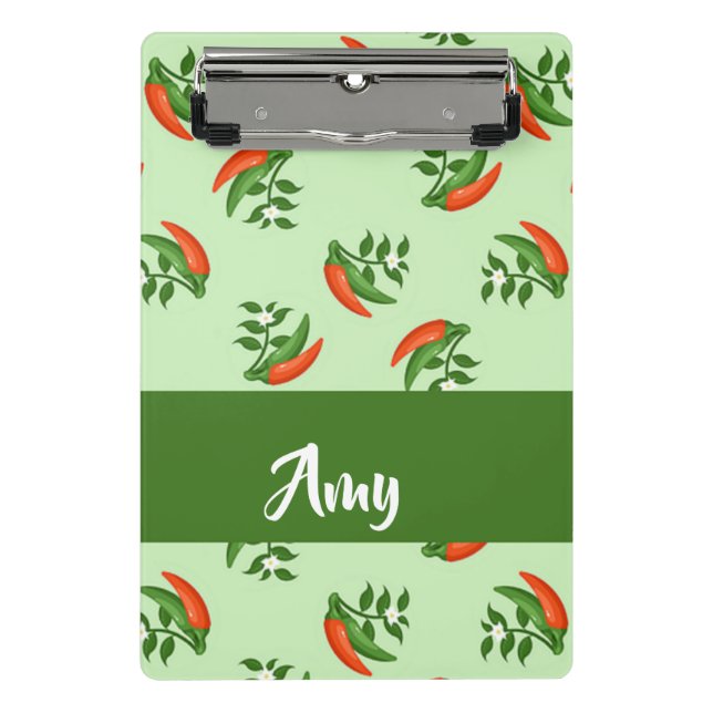 Mini Prancheta Red and green chili peppers pattern (Frente)