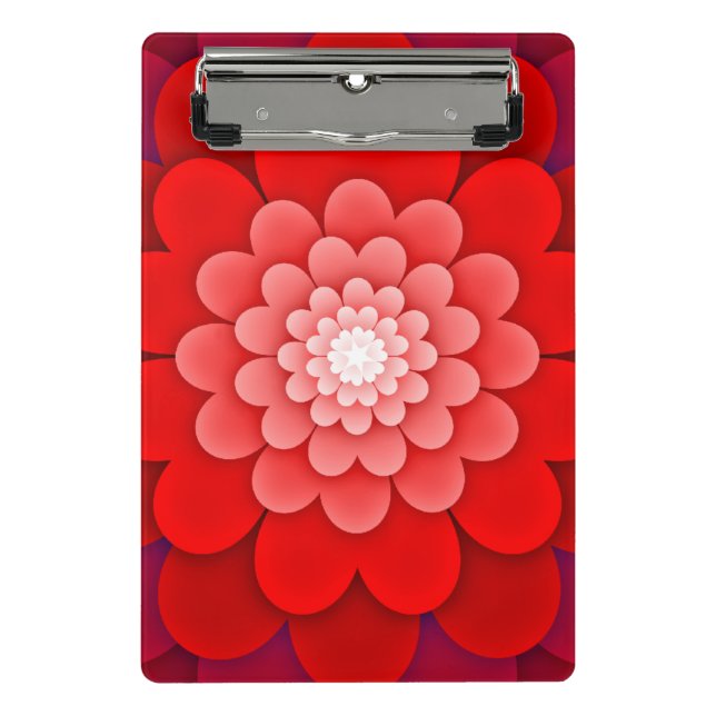 Mini Prancheta Red Floral Mandala-58566 (Frente)