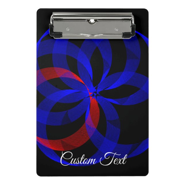 Mini Prancheta Red Revolving Accent Geometric Mini Clipboard (Frente)